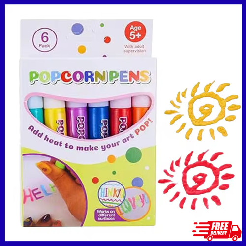 6pcs magic popcorn pens diy - 6pcs,